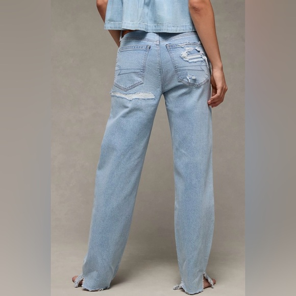 American Eagle Ex-Boyfriend Low Rise Strigid Jeans - Picture 2 of 11